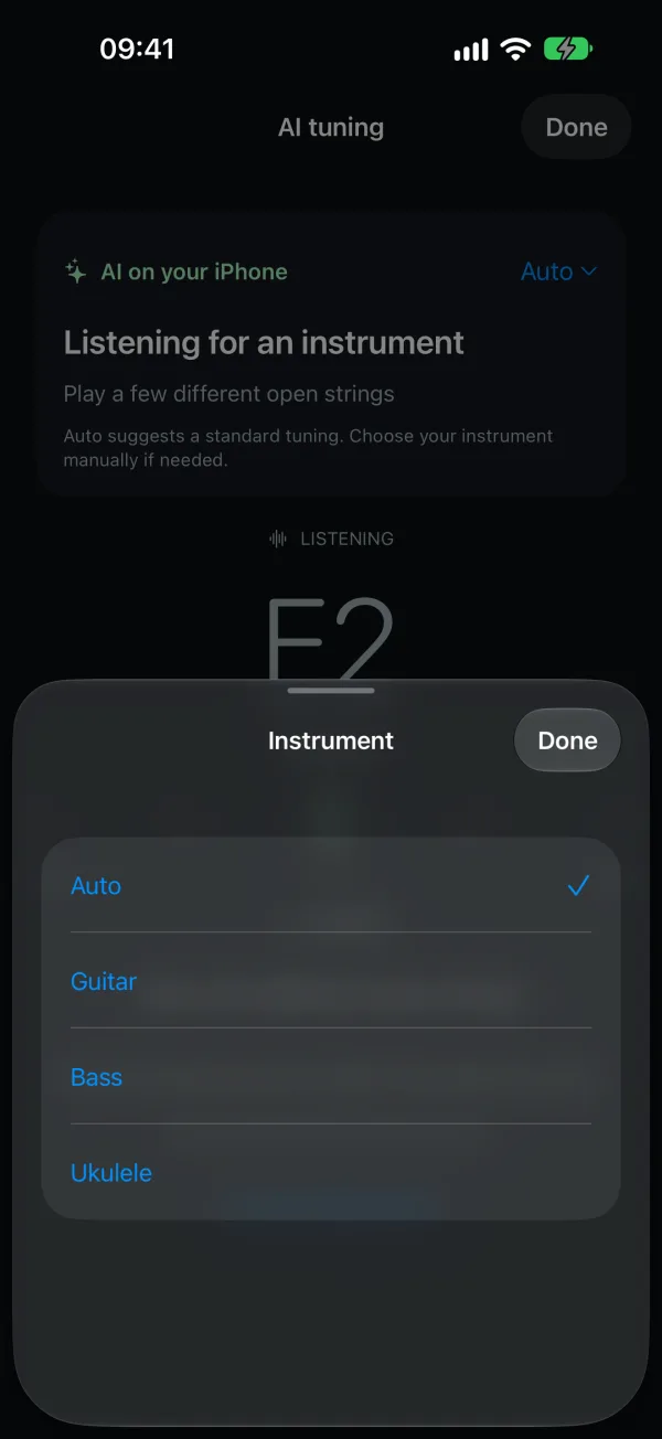 AI Guitar Tuner — スクリーンショット 2