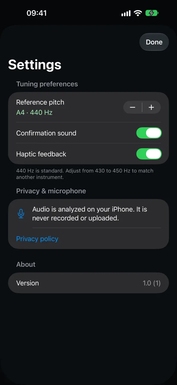 AI Guitar Tuner — スクリーンショット 4