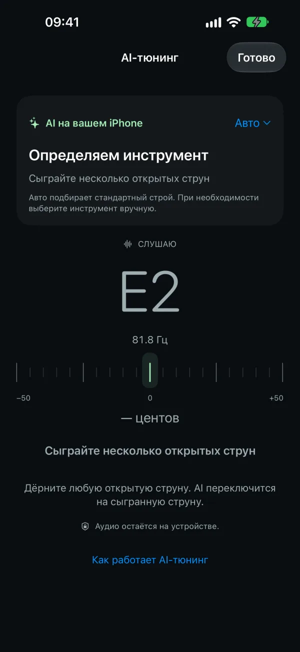 AI Guitar Tuner — Скриншоты 2